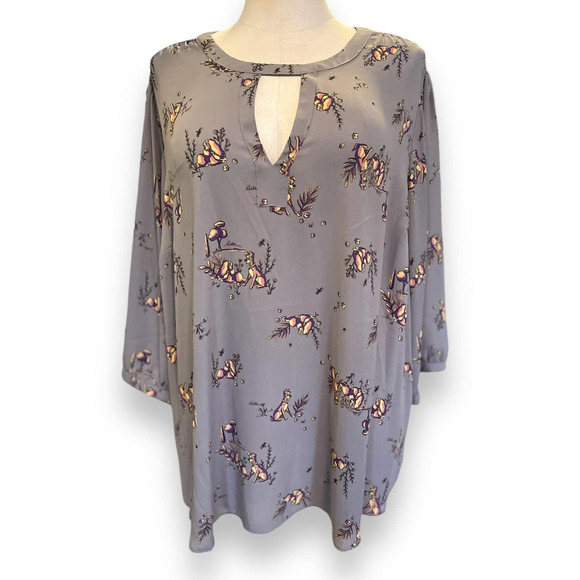 Torrid 2 (2X 18/20) Disney Lady and the Tramp Dog Georgette Harper‎ Blouse Shirt - Picture 1 of 3